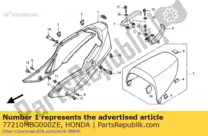 Honda 77210MBG000ZE ensemble de capot, rr. (wl) * type3 - La partie au fond