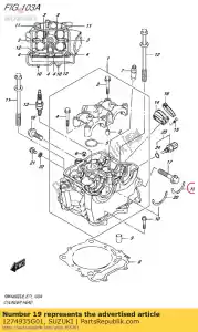 suzuki 1274935G01 bague en c, arbre à cames - La partie au fond