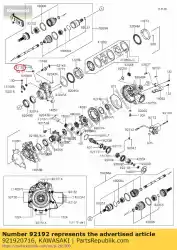 Ici, vous pouvez commander le tube, 7x12x760 auprès de Kawasaki , avec le numéro de pièce 921920716: