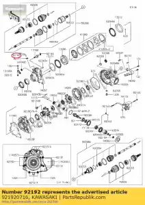 Kawasaki 921920716 tube, 7x12x760 - La partie au fond