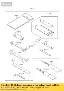 kawasaki 921040004EU gasket-liquid,tb1211f universa - Bottom side