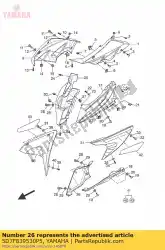 Qui puoi ordinare coprire sotto 2 dnmn da Yamaha , con numero parte 5D7F839530P5: