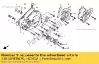 23810MEB670, Honda, comp. tampa, roda motriz honda crf crfr 450, Novo