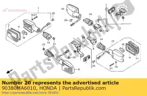 honda 90380MA6010 vite, speciale, 6x12 - Il fondo