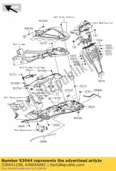 Ici, vous pouvez commander le garniture zx600-c1 auprès de Kawasaki , avec le numéro de pièce 530441198: