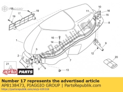 Aprilia AP8138473, Zwart elektrische comping sup, OEM: Aprilia AP8138473