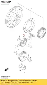 suzuki 1261206G00 engranaje, id de arranque - Lado inferior