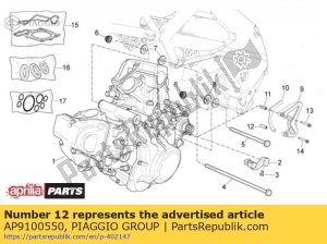 aprilia AP9100550 arbusto - Lado inferior