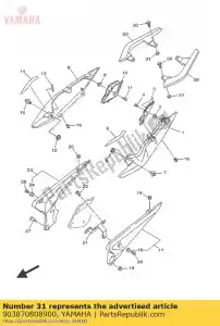 yamaha 903870808900 collar - Lado inferior