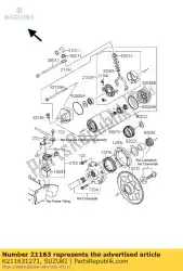 startmotor van Suzuki, met onderdeel nummer K211631271, bestel je hier online: