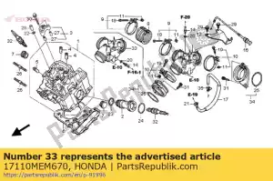 Honda 17110MEM670 spruitstuk comp, inl - Onderkant