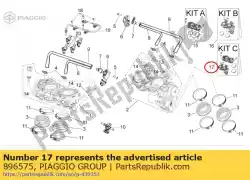 Aqui você pode pedir o formiga kit corpo do acelerador. + postagem. Em Piaggio Group , com o número da peça 896575: