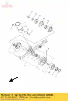 4JT114103000, Yamaha, cigüeñal yamaha tz 125, Nuevo