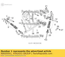 Ici, vous pouvez commander le plus auprès de Piaggio Group , avec le numéro de pièce RB000061: