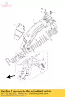 5VLY215112P2, Yamaha, parafango anteriore assy yamaha ybr ybred ed 125, Nuovo