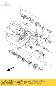 yamaha 1SCE72430000 ingranaggio, ruota di retromarcia 1 - Il fondo