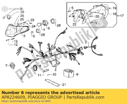 Aprilia AP8224609, Oprawka, OEM: Aprilia AP8224609