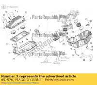 851576, Piaggio Group, korpus obudowy filtra aprilia shiver dorsoduro abs gt factory eu usa pa 750, Nowy