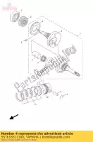 5STE16511100, Yamaha, pr?t ??cz?cy yamaha ns xf yn 50 2007 2008 2009 2010 2011 2012 2013 2014 2015 2016, Nowy