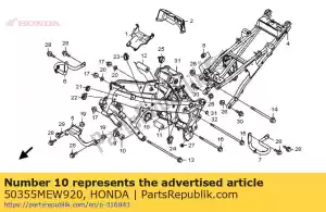 Honda 50355MEW920 coleira a, l. mudança de motor - Lado inferior
