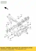 320291857, Kawasaki, staffa motore, rr, upp kawasaki estrella 250 , Nuovo