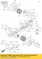 41080Y002, Kawasaki, disque, fr, rh kvf300ccf kawasaki  brute force kvf 300 2012 2013 2015 2016 2017 2018 2020 2021, Nouveau