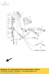 Here you can order the cable, throttle 1 from Yamaha, with part number 4D3263110000: