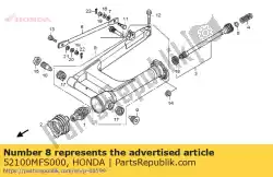 Aqui você pode pedir o swingarm assy., rr. Em Honda , com o número da peça 52100MFS000: