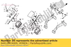 Aqui você pode pedir o placa, r. Posição do braço do bolso em Honda , com o número da peça 64412MCA000: