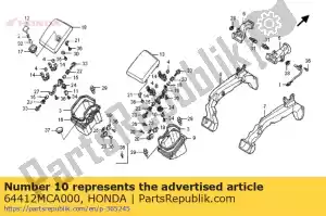 Honda 64412MCA000 piastra, r. braccio tascabile posi - Il fondo