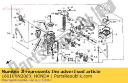 Aquí puede pedir juego de juntas de Honda , con el número de pieza 16010HN2003: