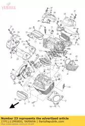 Ici, vous pouvez commander le couverture 1 auprès de Yamaha , avec le numéro de pièce 1TP1111M0000: