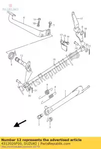 suzuki 4312026F00 bras, tige de frein - La partie au fond