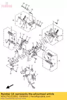 4SV274101000, Yamaha, poggiapiedi anteriore (sinistra) yamaha yzf yzfr thunderace thunderrace 1000, Nuovo