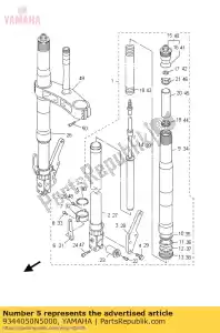 Yamaha 9344050N5000 circlip - Lado inferior