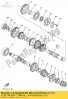 1C6E740200, Yamaha, conjunto de eixo de tração yamaha ttr230 230 , Novo