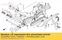 52200MZ7305, Honda, Ensemble de bras oscillant honda vfr  f vfr750f 750 , Nouveau