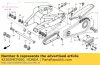 42305MCF000, Honda, col, rr. axe de roue l. honda vtr 1000 2000 2001 2002 2003 2004 2005 2006, Nouveau