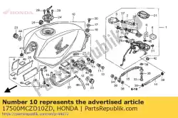 Ici, vous pouvez commander le ensemble de réservoir, type de carburant (wl) * auprès de Honda , avec le numéro de pièce 17500MCZD10ZD: