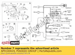 Tutaj możesz zamówić zespó? Prostownika regulatora od Piaggio Group , z numerem części AP9100424: