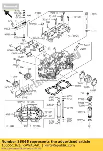 Kawasaki 160651361 supporto-carburatore - Il fondo