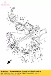 Ici, vous pouvez commander le luchtfilter auprès de Yamaha , avec le numéro de pièce 4BH144510100: