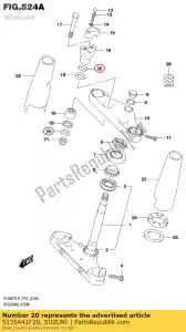 suzuki 5135441F20 washer - Bottom side