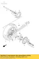 6471117E10, Suzuki, As, achter suzuki gsx r rf sfv 650 750 900 1100 1992 1993 1994 1995 1996 1997 1998 2009 2010 2011 2012 2014 2015, Nieuw