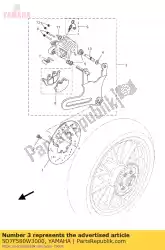 remklauw achter van Yamaha, met onderdeel nummer 5D7F580W3000, bestel je hier online: