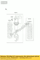 921451477710, Kawasaki, spring,shock,k=50.0n/mm, kx65a kawasaki  kx 65 2002 2017 2018 2019, New