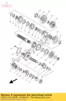 1WS171610000, Yamaha, ko?o z?bate szóstego z?bnika yamaha  mt xsr 660 690 700 900 2014 2015 2016 2017 2018 2019 2020, Nowy