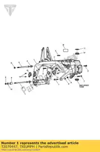 triumph T2070447 pièces de rechange pour cadre - La partie au fond