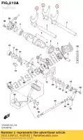 2521135F11, Suzuki, garfo, mudança de marcha suzuki  c gsr gsx r gsx s vlr vz vzr 600 750 1000 1500 1800 2004 2005 2006 2007 2008 2009 2010 2011 2012 2014 2015 2016 2017 2018 2019, Novo