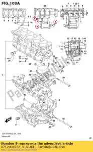 suzuki 071200865A tornillo - Lado inferior